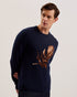 ATESY-Knitwear-LS Regular Cashmere Crew Neck- Ted Baker Romania